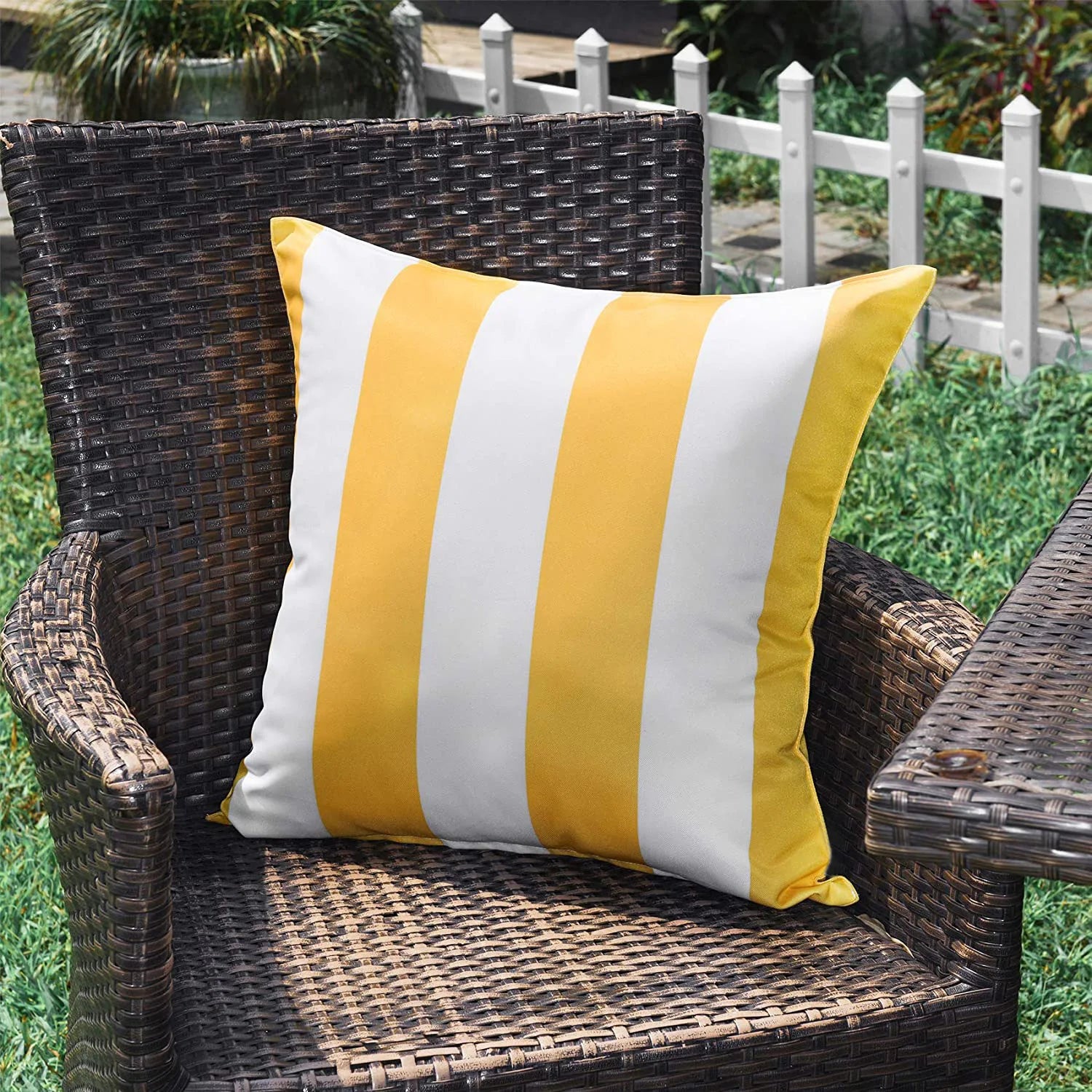 Lilly Lula Outdoor Waterproof Decorative Striped Cushion Covers Various Colours