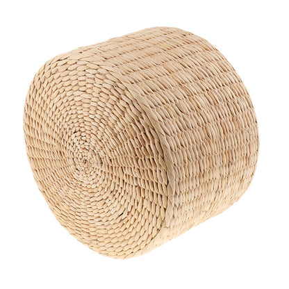 Natural Hand Knitted Round Straw Tatami Sitting Meditation Cushion - 3 Sizes