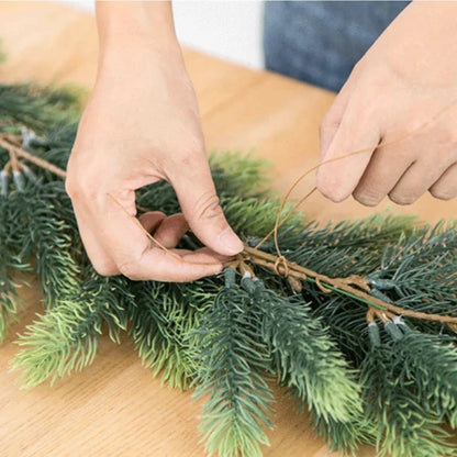 Artificial Christmas Pine Garland Pine for Outdoor & Indoor Use - 2 Sizes