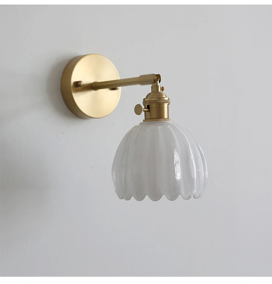 Modern Minimalist Glass Creative Petal-Shaped Hanging & Flush Wall Light - 6 Colours