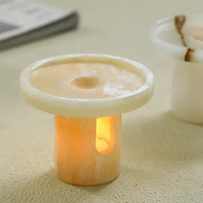 Natural Marble & Jade Wax Melt Burner - 5 Colours