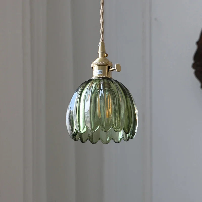 Modern Minimalist Glass Creative Petal-Shaped Pendant - 6 Colours