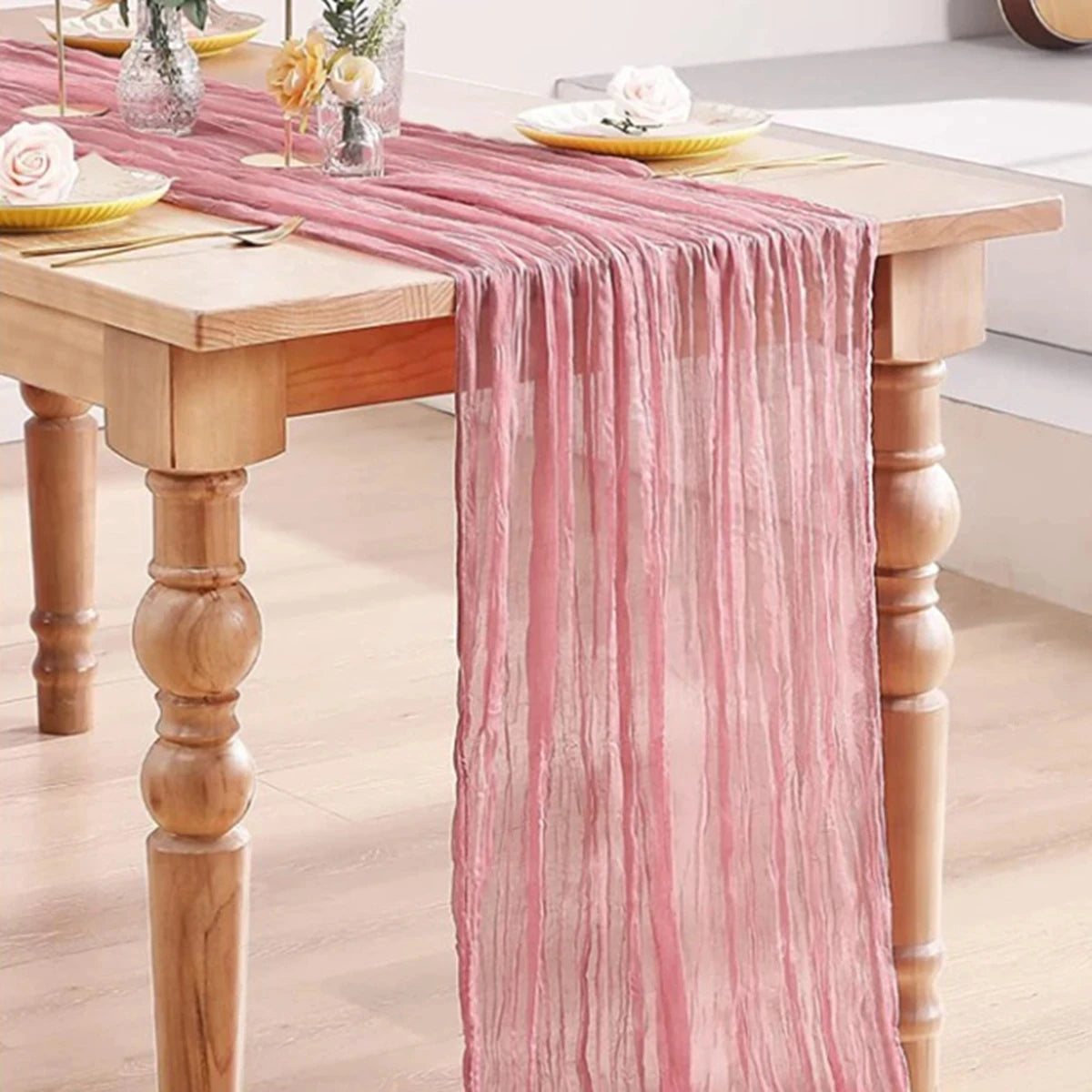 Cheesecloth Gauze Table Runner Cloth 90*180cm - 13 colours