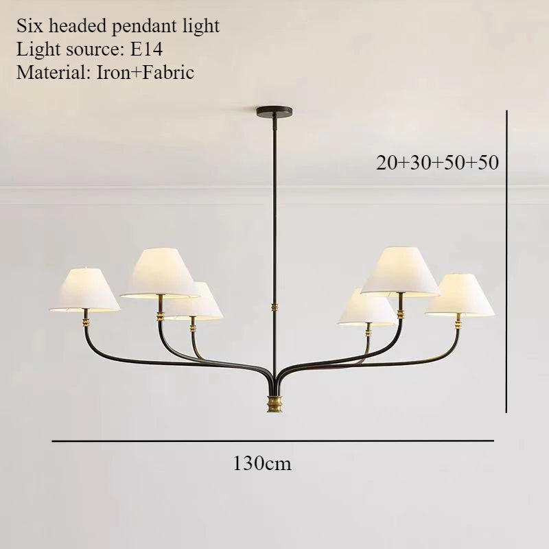 Minimalist Mid Century Farmhouse Style Ceiling Pendant - 2 Sizes 6 pendant lights Lilly & Lula