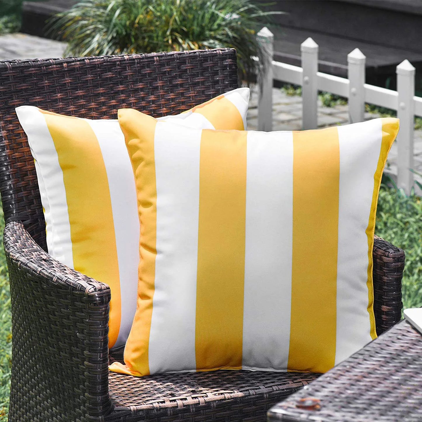 Outdoor Waterproof Decorative Striped Cushion Covers - Various Colours