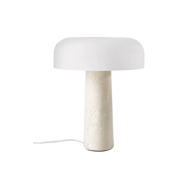 Modern Luxury Mushroom Wabi Sabi LED Marble Stone Table Lamp