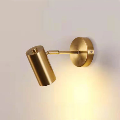 Modern & Sleek Extended Rotating Reading LED Wall Spotlight - Gold & Black