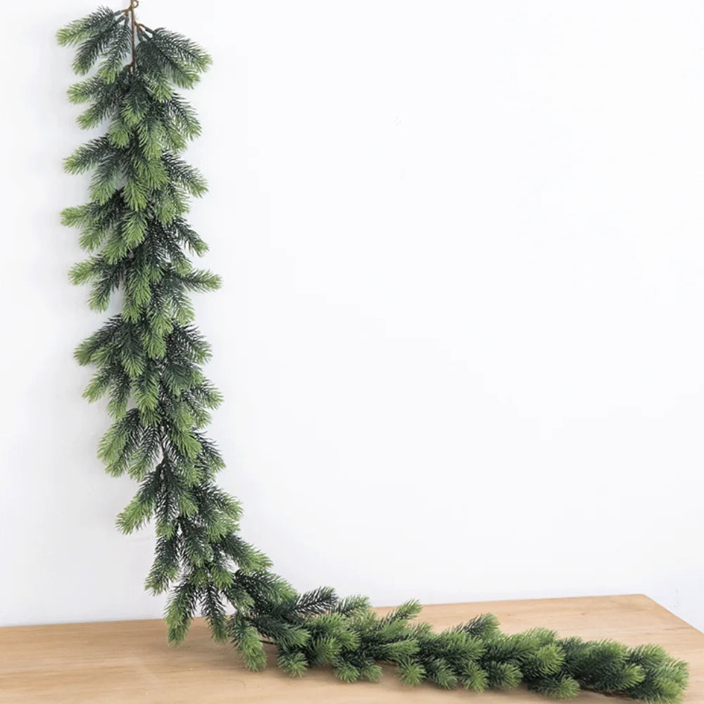 Artificial Christmas Pine Garland Pine for Outdoor & Indoor Use - 2 Sizes