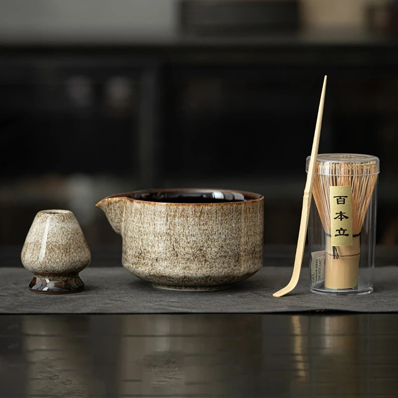 Zanfqvo 5-delige matcha-set, matcha-garde, lepel, gardehouder en matcha- schaal, accessoires voor Japanse theeceremonie (cyaan Zanfqvo 5-delige matcha-set, matcha-garde, lepel, gardehouder en matcha- schaal, accessoires voor Japanse theeceremonie (cyaan