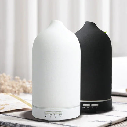 Ceramic Electric Aromatherapy Light Diffuser Humidifier with Remote - UK, EU, US & AUS Plug