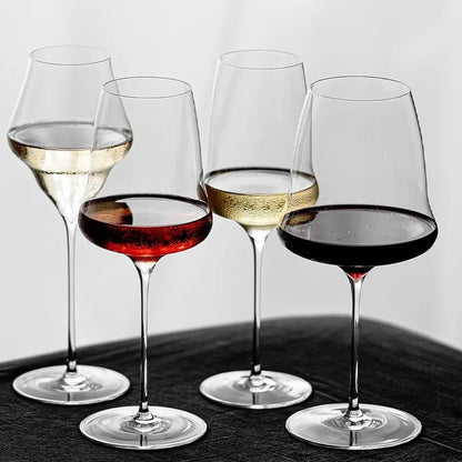 Sets of 2, 4 & 6 Superior Quality Crystal Wine & Champagne Glasses - 3 Sizes