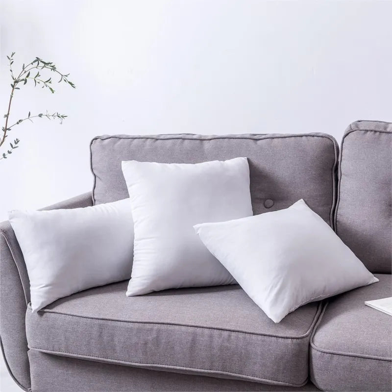 Throw Pillow Cushion High Quality Cotton Inserts - 5 Sizes