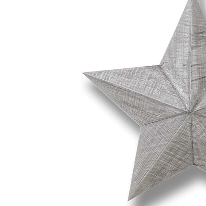 Set of Three Grey Wooden Stars Lilly & Lula