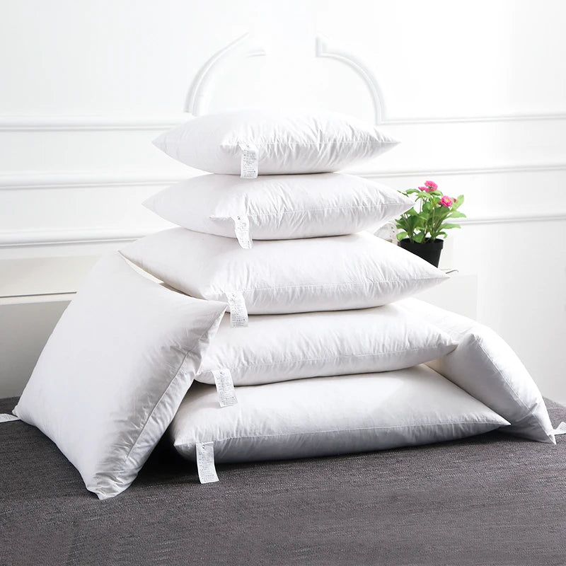 High Quality Cotton Goose Down Feather Cushion Inserts - 14 Sizes