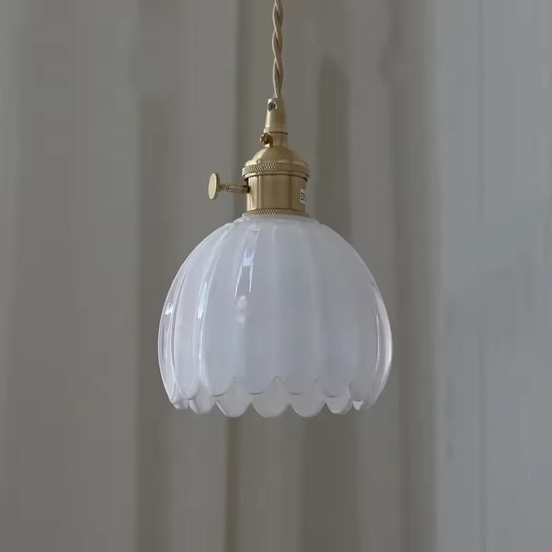 Modern Minimalist Glass Creative Petal-Shaped Pendant - 6 Colours