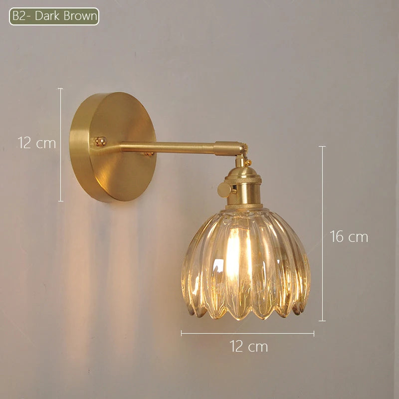 Modern Minimalist Glass Creative Petal-Shaped Hanging & Flush Wall Light - 6 Colours