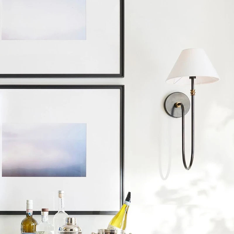 Minimalist Long Arm Mid Century Farmhouse Style Wall Light