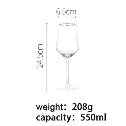 Sky Golden Edge Wine & Champagne Glasses - 3 Sizes Lilly & Lula