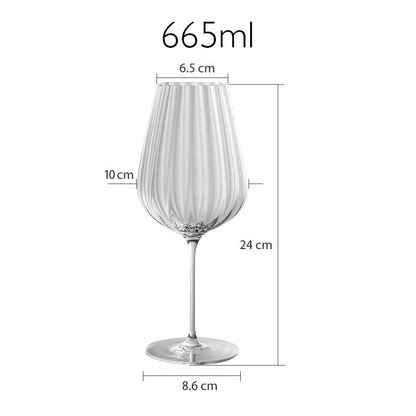 Sky Ripple Crystal Wine & Champagne Glasses - 5 Sizes Lilly & Lula