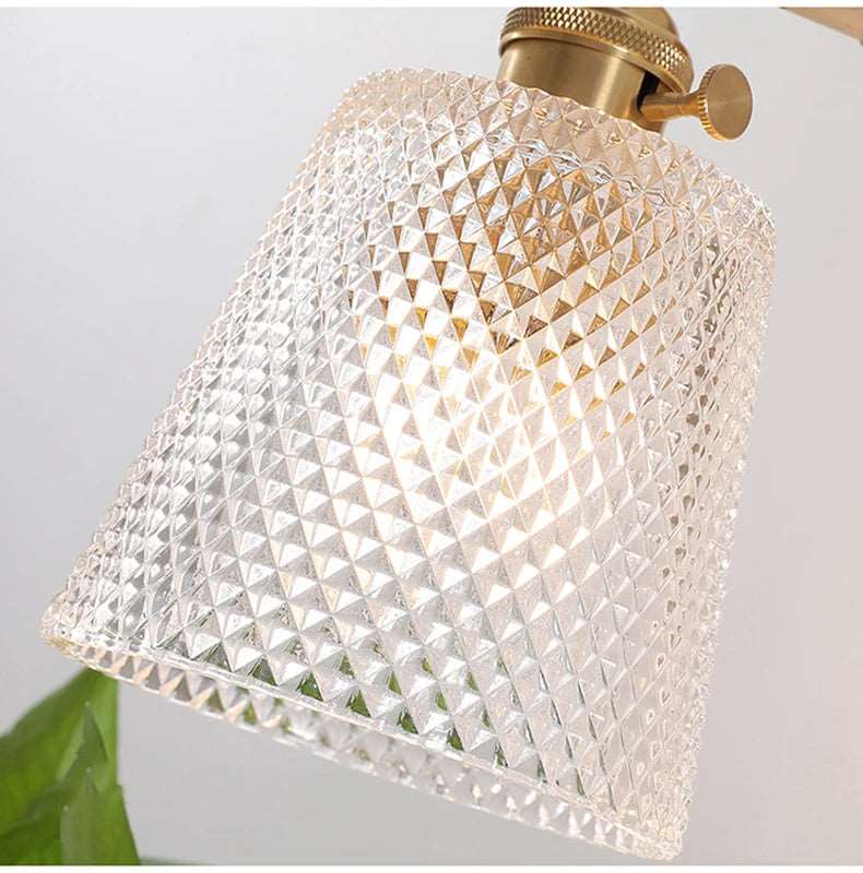 Traditional Frosted LED Nordic Glass Brass Wall Light - Hanging & Flush Lilly & Lula