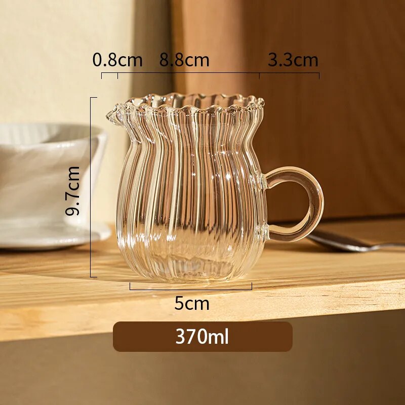 Transparent Glass Jug With Handle Lilly & Lula