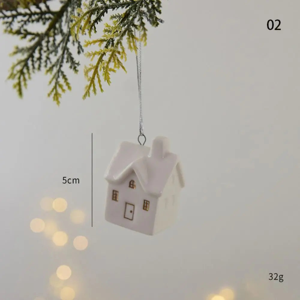 White Christmas Ceramic Ornament Decorations - 7 Styles Lilly & Lula