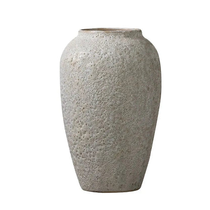 White Luxury Ceramic Decorative Textured Flower Vase - 3 Sizes Lilly & Lula