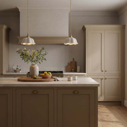 White Nordic Minimalist Scalloped LED Ceramic Ceiling Pendant Light