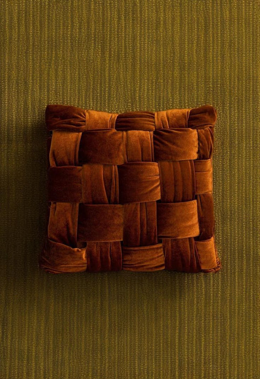 Luxury Velvet Hand Knotted Throw Cushion Cover - 8 Colours