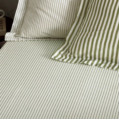 100% Cotton Reversible Stripe Duvet Cover Set - 4 Colours