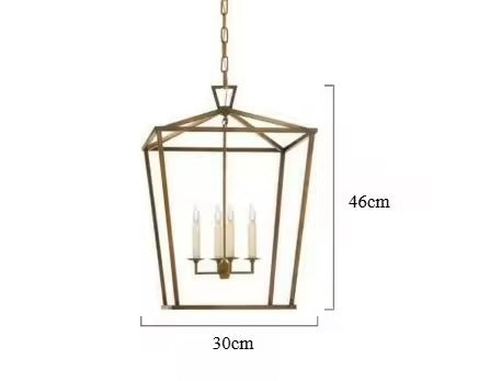 Farmhouse Industrial Hanging Pendant Light - Black, Gold & Silver