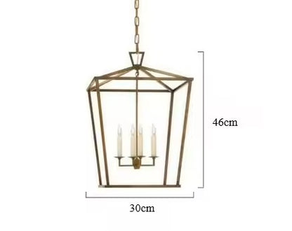 Farmhouse Industrial Hanging Pendant Light - Black, Gold & Silver