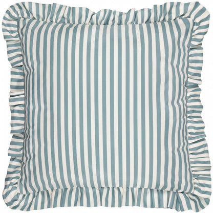 Millie Ruffle Striped Outdoor Water Resistant Cushion - 3 Colours