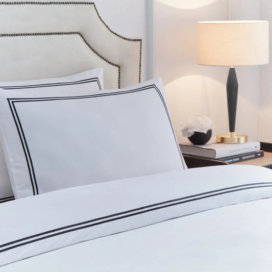 Embroidered 100% Cotton 200 Thread Count Duvet Cover Sets - 3 Colours