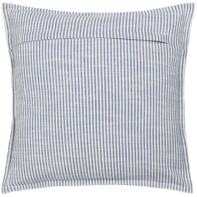 Truro Striped 100% Cotton Cushion Skyline - 3 Colours