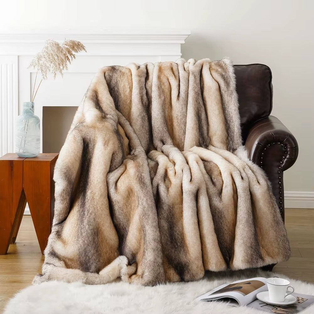 Heavy-Weight Luxury Faux Fur Throw - 3 Colours