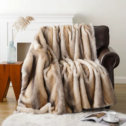 Heavy-Weight Luxury Faux Fur Throw - 3 Colours