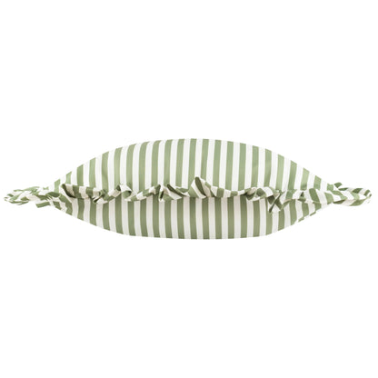 Millie Ruffle Striped Outdoor Water Resistant Cushion - 3 Colours