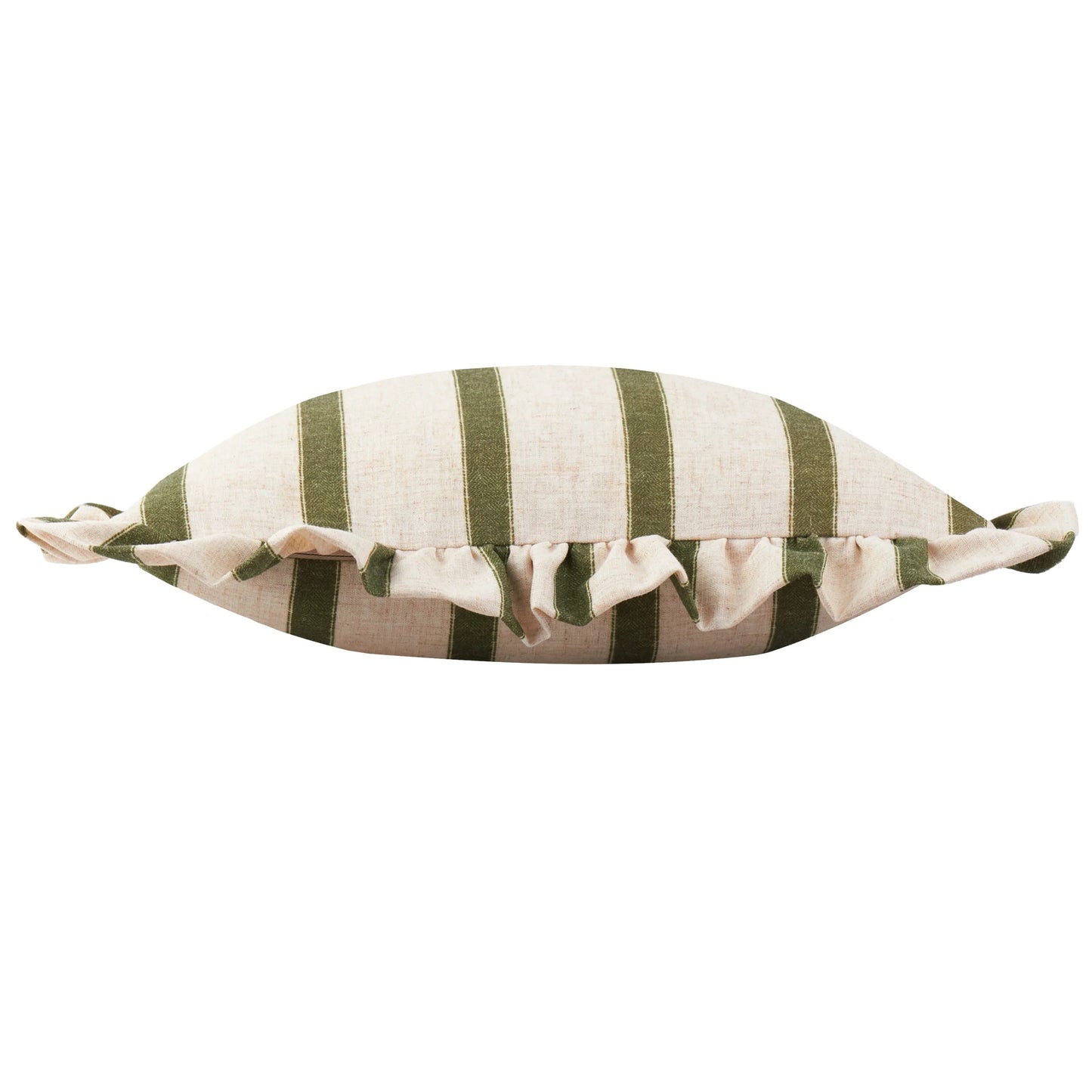 Connie Striped Ruffle Frill Square Cushion Cover - 4 Colours