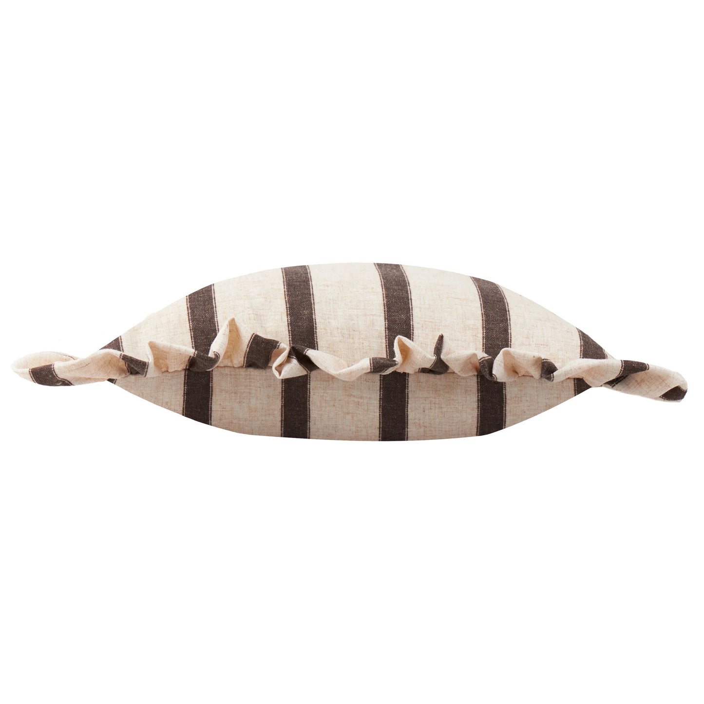 Connie Striped Ruffle Frill Square Cushion Cover - 4 Colours