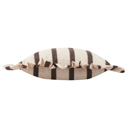Connie Striped Ruffle Frill Square Cushion Cover - 4 Colours