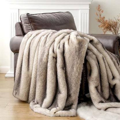 Heavy-Weight Luxury Faux Fur Throw - 3 Colours
