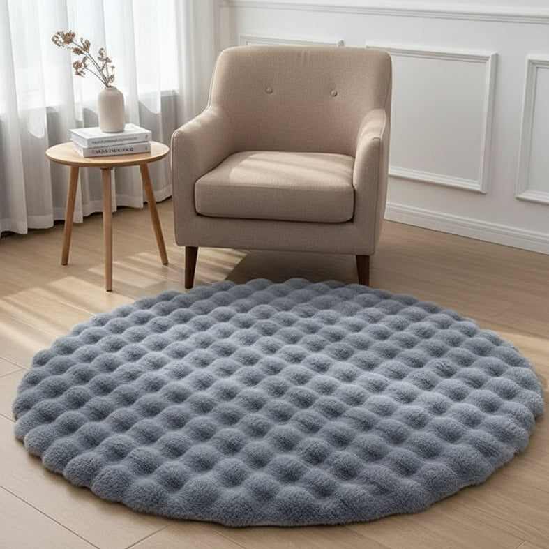 Fluffy & Super Soft Plush Nordic Round Shaggy Rug - 5 Colours